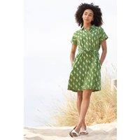 Kite Women's Charlton Slub Weave Dress Stay Wild in Green | Size: 16