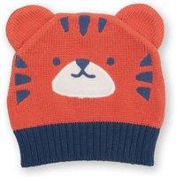 Kite Baby Top Tiger Knit Hat in Orange | Size: 0-6 m