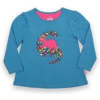 Kite Girl's Dino Play Tunic in Blue | Size: 3-6 m