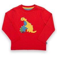 Kite Boy's Dino Hug T-Shirt in Red | Size: 6-9 m