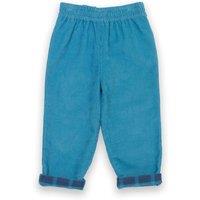 Kite Boy's Check Reversible Pull Ups in Blue | Size: 6-9 m