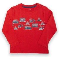 Kite Boy's Happy Helpers T-Shirt in Red | Size: 9-12 m