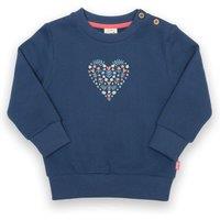 Kite Girl's Hygge Heart Sweatshirt in Navy | Size: 3-6 m