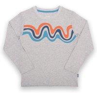 Kite Boy's Ripple Run T-Shirt in Grey | Size: 5 Years