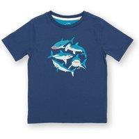 Kite Boy's Shark Seas T-Shirt in Navy | Size: 3 Years
