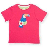 Kite Girl's Toucan Do It T-Shirt in Pink | Size: 9-12 m