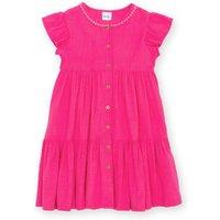 Kite Girl's Waterfall Dress in Pink | Size: 6-9 m