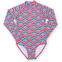 Kite Girl's Rainbow Shell Long-Sleeved Swimsuit | Size: 9-12 m