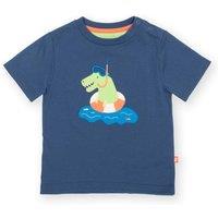 Kite Boy's Swim Time Dino T-Shirt in Navy | Size: 18-24 m