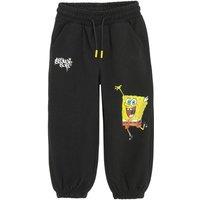 Cool Club Boy's Spongebob Joggers in Black | Size: 7 Years