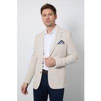 Burton Men's Neutral Pique Patch Pocket Slim Fit Blazer | Size: 44R