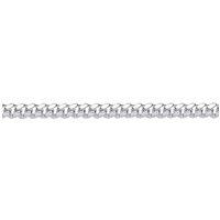 Jewelco London Men's Silver Miami Cuban Court Curb Link Chain Bracelet 4mm 8.5"