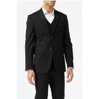 XPOSED Men's JROSS Formal Suit Jacket & Waistcoat Set - Stylish Classic Design in Black | Size: 42R