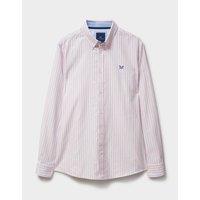 Crew Clothing Men's Timsley Stripe Classic Oxford Pink | Size: Large
