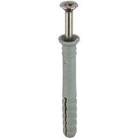 JCP CONSTRUCTION PRODUCTS A2-304 Stainless Steel Hammer Screws 8 x 80mm in Grey