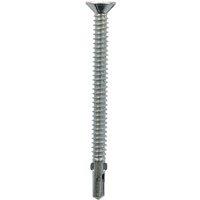 JCP CONSTRUCTION PRODUCTS Woodfix Self-Drilling Screws 5.5 x 120mm - Box of 100 in Silver