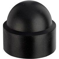 Unifix Black Plastic Cover Caps M12 - Box of 50