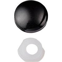 Unifix Dome Cap Screw Covers & Washers - Black - Box of 200