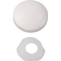 Unifix Dome Cap Screw Covers - White - Box of 200