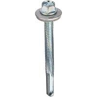 Unifix 5.5X38 Hex Head Self Drill Cladding Screw - Box of 100 in Silver