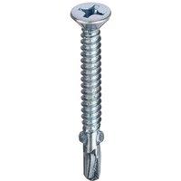 Unifix 5.5X50 Cross Recessed Countersunk Cladding Screw - Box of 100 in Silver