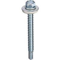 Unifix 5.5X70 Hex Head Self Drill Cladding Screw - Box of 100 in Silver