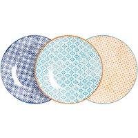 Nicola Spring Hand-Printed Side Plates - 18cm - Pack of 6