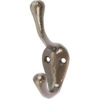 Hammer and Tongs Narrow Hat & Coat Hook - W25mm x H80mm in Grey | Size: 1000mm x 1000mm