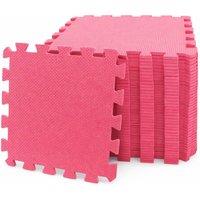 M.Y Pink Foam Baby Play Mat Floor Tiles 29x29 in Baby Pink | Size: 2 Pack