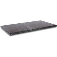 Argon Tableware Marble Serving Board - 32.5 x 17.5cm Non-Slip Kitchen Food Prep Board in Black | Size: 32.5 x 17.5 cm