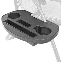 LIVIVO Gravity Chair Cup Holder - Clip on Side Recliner Tray Slot in Black