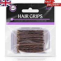 Bedsland 60 Pack Hair Grips Black Bobby Pins Secure Hold Hair Accessories in Brown