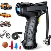 SPETLEK 12V Cordless Car Tyre Inflator Portable Rechargeable Air Compressor in Black