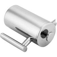 SPETLEK 1000ml French Press Stainless Steel Coffee Tea Maker Plunger Pitcher in Silver