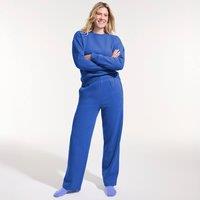 Lands' End Women's Serious Sweats Relaxed Straight Leg Joggers in Blue | Size: 16-18