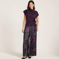 Lands' End Women's Satin Palazzo Trousers | Size: 12