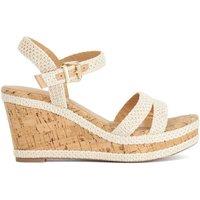 Dune London Women's Wide Fit 'Kipling' Wedges in Natural | Size: 3