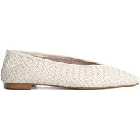 Dune London Women's 'Henlee' Leather Ballet Pumps in Natural | Size: 8