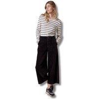 Celtic & Co Women's Corduroy Crop Culottes in Dark Navy | Size: 8