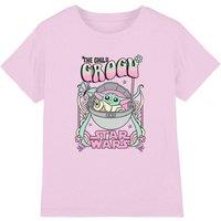 Other Star Wars Grogu Festival Kids T-Shirt, Pink | Size: 3-4 Years