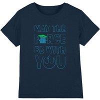 Other Star Wars Grogu The Force Kids T-Shirt, Navy | Size: 9-11 Years