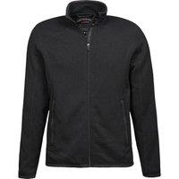 TEE JAYS Men's Knitted Outdoor Fleece Jacket in Black | Size: 5XL