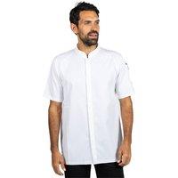 Le Chef Men's Stay Cool Short-Sleeved Chef Jacket in White | Size: XL