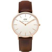 Daniel Wellington Men's DW00100009 Classic 40mm Quartz Watch in Brown