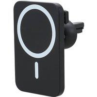 Living and Home Air Vent Mount Wireless Magnetic Car Charger Phone Holder in Black