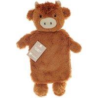Aroma Home Highland Cow Hot Water Bottle 2L in Light Brown