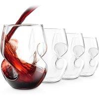 Final Touch Conundrum Red Wine Glasses 473ml Set of 4 Clear