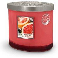 Heart and Home Twin Wick Ellipse Soy Wax Candle - Pink Grapefruit & Cassis in Bright Pink