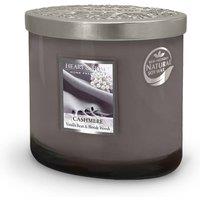 Heart and Home Twin Wick Ellipse Soy Wax Candle - Cashmere in Mid Grey