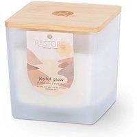 RESTORE Large Soy Wax Candle - Joyful Glow in Cool White
